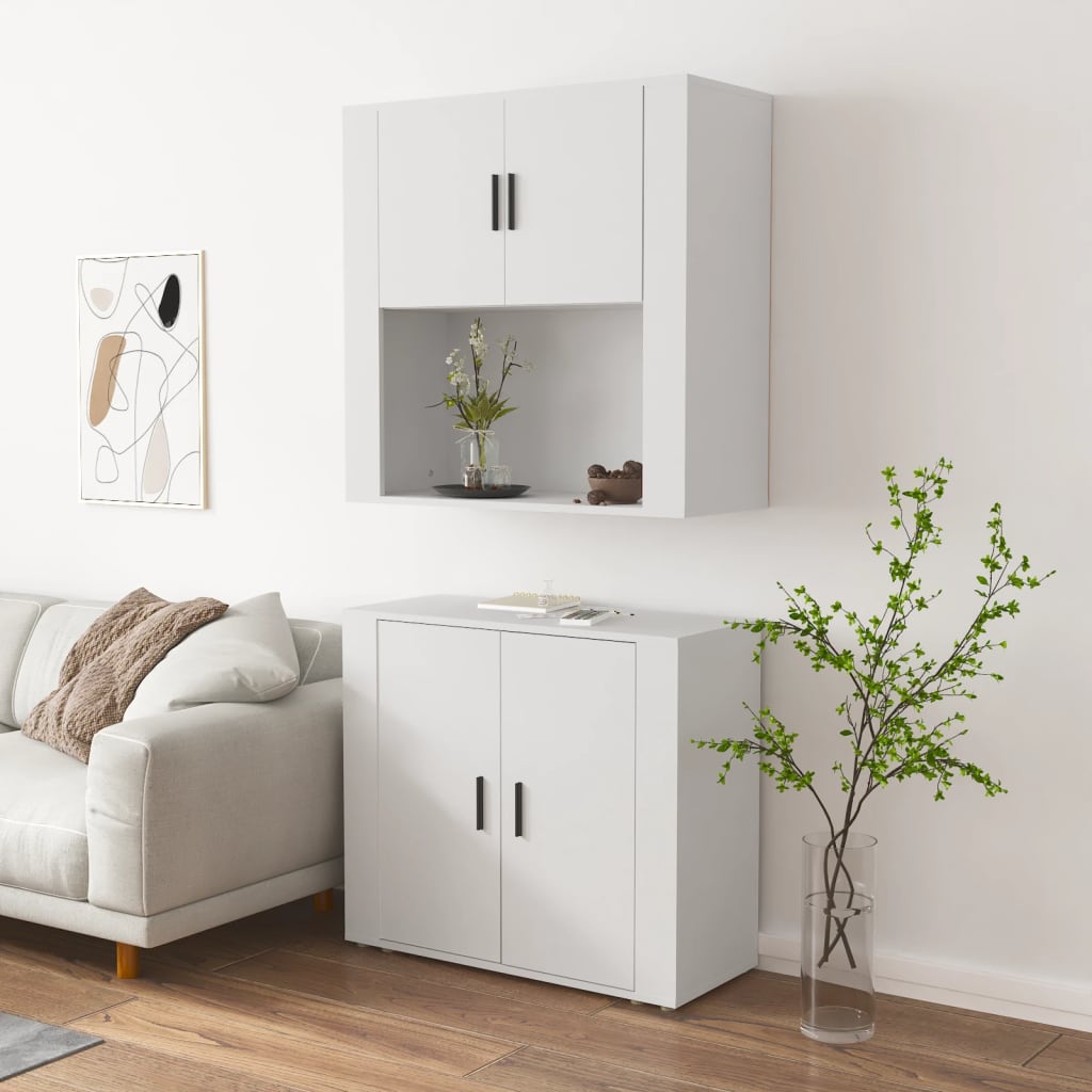 Highboard Weiss Holzwerkstoff